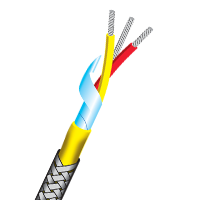 Stainless Steel Braided PFA Insulated Twisted Pair with Screen (250°C)