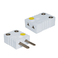 High Temperature Miniature Ceramic Thermocouple Connectors (650°C)