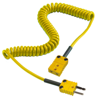 Coiled Thermocouple Extension Leads