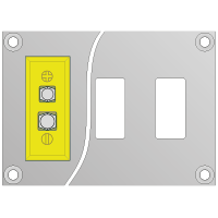 Standard Connector Panels with Panel Mounting Holes * connectors sold separately