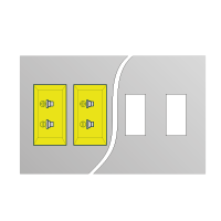 Miniature Connector Panels without Panel Mounting Holes * connectors sold separately