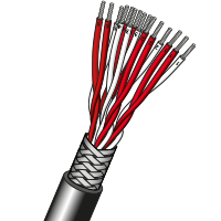 7/0.2mm PVC Insulated Multi Triad RTD Cable with Screen