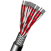 7/0.2mm PVC Insulated Multi Quad RTD Cable with Screen